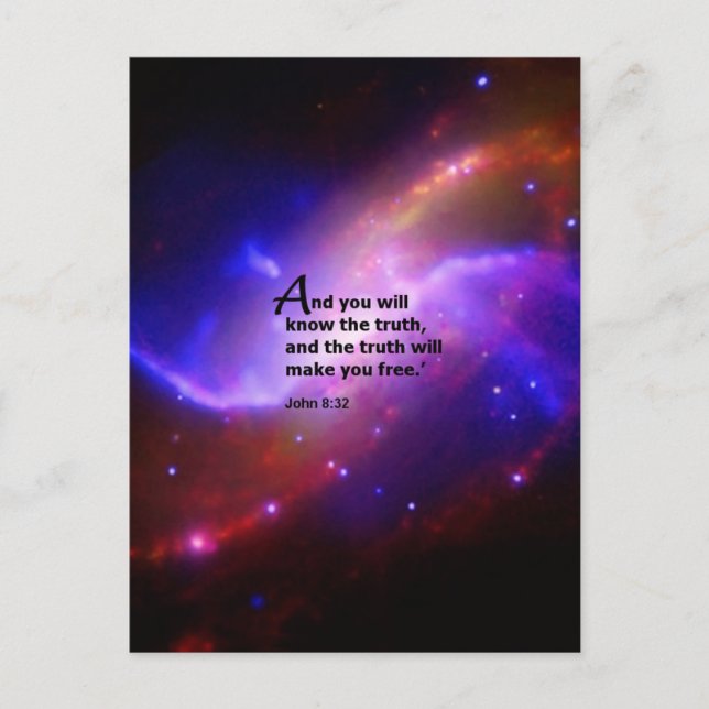 Postal Juan 8:32 (Anverso)