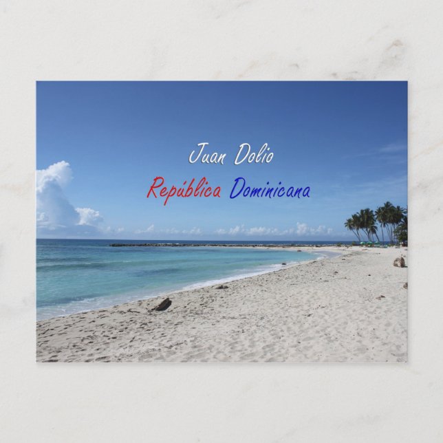 Postal Juan Dolio República Dominicana Español (Anverso)