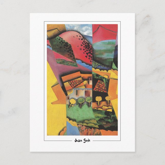 Postal Juan Gris #9 - Postcard Bella Artes (Anverso)