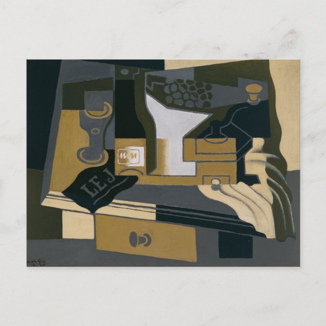 Postal Juan Gris - Café Grinder (Anverso)