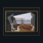 Postal Juan Gris La Ventana Abierta<br><div class="desc">La ventana abierta (La fenêtre ouverte), Juan Gris, 1921. Óleo sobre lienzo, 66 x 100 cm. Museo Reina Sofía, Madrid José Victoriano González-Pérez (23 de marzo de 1887 - 11 de mayo de 1927), más conocido como Juan Gris, fue un pintor y escultor español que vivió y trabajó la mayor...</div>