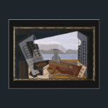 Postal Juan Gris La Ventana Abierta<br><div class="desc">La ventana abierta (La fenêtre ouverte), Juan Gris, 1921. Óleo sobre lienzo, 66 x 100 cm. Museo Reina Sofía, Madrid José Victoriano González-Pérez (23 de marzo de 1887 - 11 de mayo de 1927), más conocido como Juan Gris, fue un pintor y escultor español que vivió y trabajó la mayor...</div>