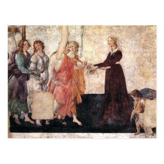Postal Juana Albizi con Venus y las tolerancias