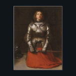 Postal Juana de Arco 1865 por John Everett Millais<br><div class="desc">Juana de Arco, c. 1865 por John Everett Millais. Millais fue pintor e ilustrador inglés. Fue uno de los fundadores de la Hermandad Pre-Raphaelite en 1848 con William Holman Hunt y Dante Gabriel Rossetti. Las pinturas y el arte pre-Raphaelite del siglo XIX a menudo tenían un tema medieval, enfocado en...</div>