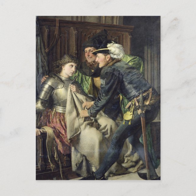 Postal Juana de Arco Insultada en Prisión, 1866 (Anverso)