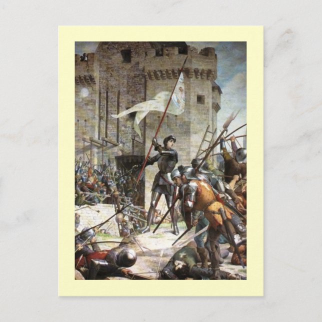 Postal Juana de Arco, Jules Eugène Lenepveu (Anverso)