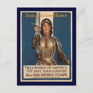 Postal Juana De Arco Segunda Guerra Mundial