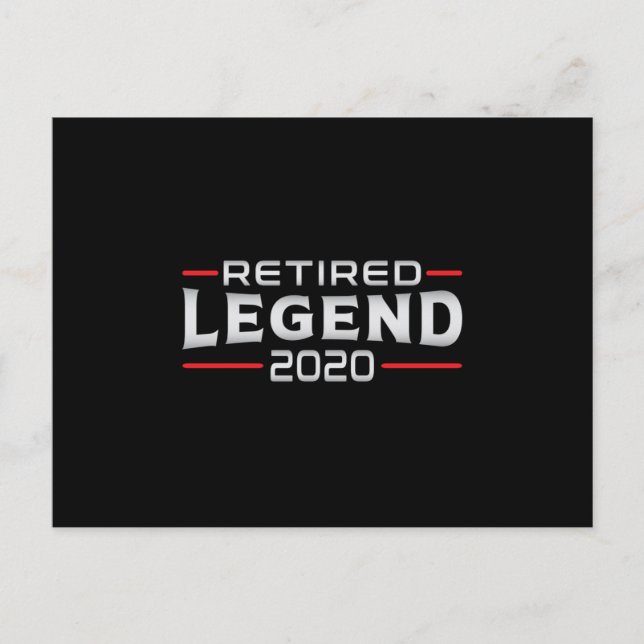 Postal Jubilación 2020 Abuelo Jubilado Regalo Divertido d (Anverso)