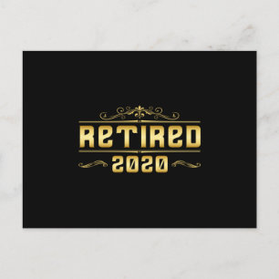 Postal Jubilación 2020 Jubilado Jubilarse Abuelo Regalo D
