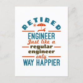 Postal Jubilación de Ingeniero Jubilado Happier