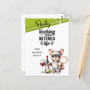 Postal Jubilación de tenis