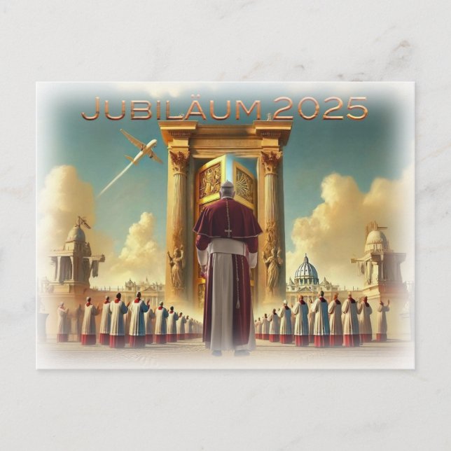 Postal Jubiläum 2025, Vatikan, Reisesouvenir Geschenkide. (Anverso)