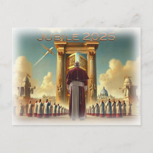 Postal Jubilé 2025 Vaticano, viaje de recuerdo, idée cade