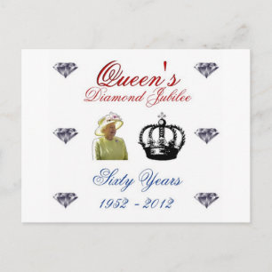 Postal Jubileo del Diamante de Queens 1952-2012 60 años