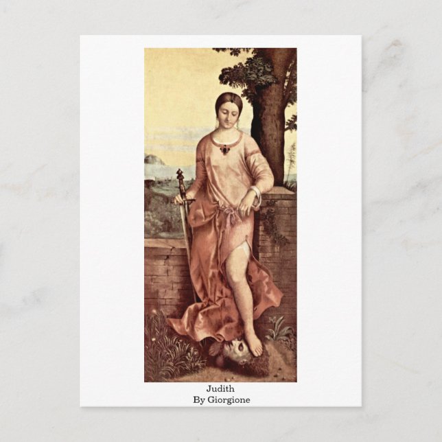 Postal Judith Por Giorgione (Anverso)