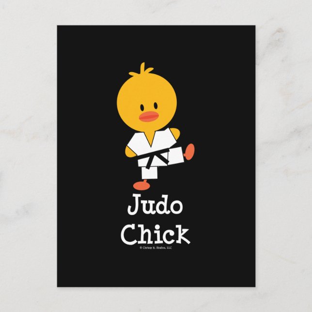 Postal Judo Chick Postcard (Anverso)