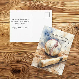 Postal Juega al béisbol el Día del Padre