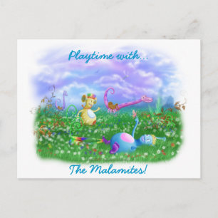 Postal ¡Juega al tiempo en el Jardín de Twisty Twicks!