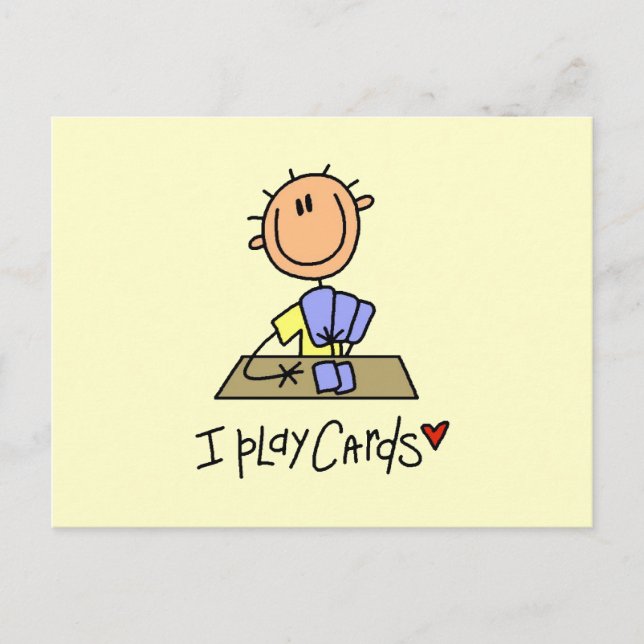 Postal Juego a las Cartas (Anverso)