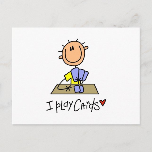 Postal Juego a las Cartas (Anverso)