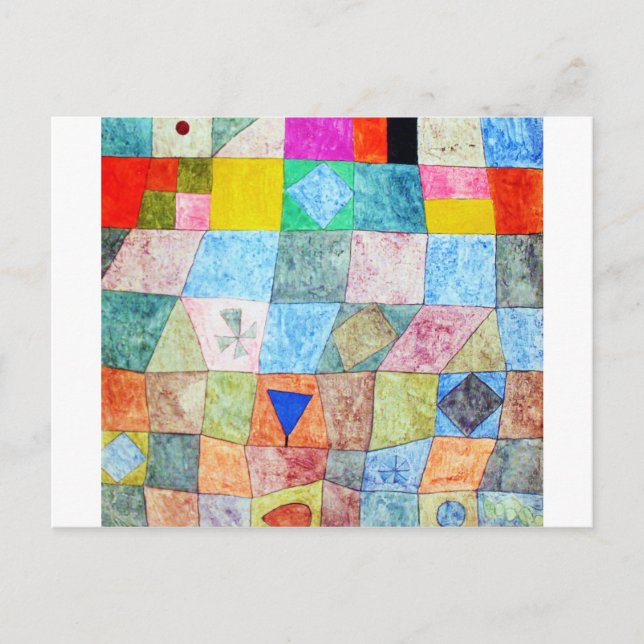 Postal Juego amistoso, Paul Klee (Anverso)