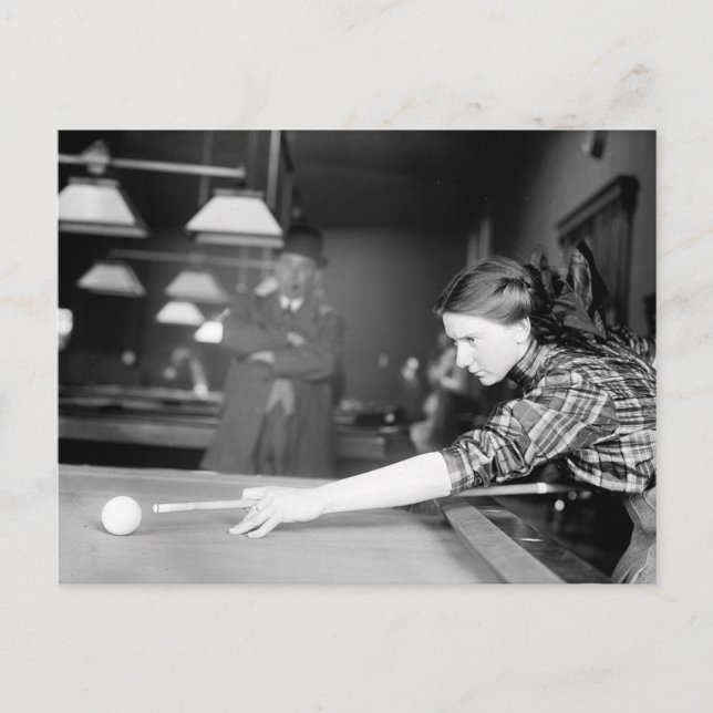Postal Juego Billiards, 1910 (Anverso)