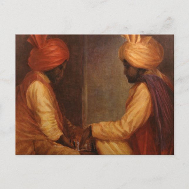 Postal Juego de ajedrez (Anverso)