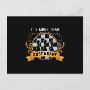 Postal Juego de ajedrez tablero de ajedrez tablero de aje