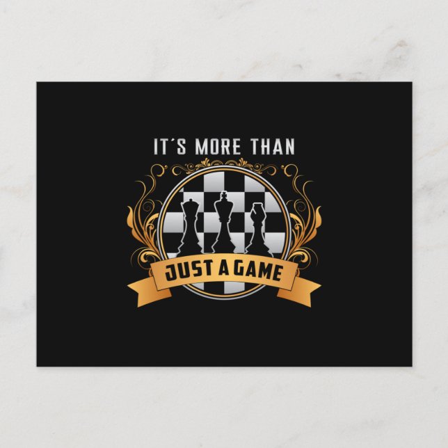 Postal Juego de ajedrez tablero de ajedrez tablero de aje (Anverso)