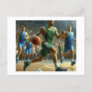 Postal Juego de baloncesto,