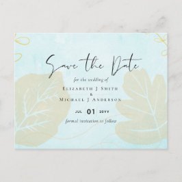Postal Juego de Bodas de resumen de oro para Pastel Blue 