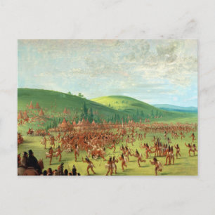 Postal Juego de bolas para indios
