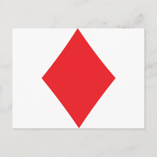 Postal Juego de cartas de diamante de póquer