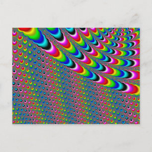 Postal Juego de colores - Arte fractal