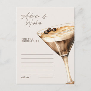 Postal Juego de ducha Espresso Martini Consejos y deseos