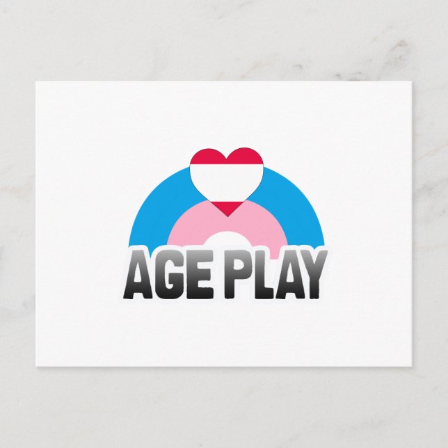 POSTAL JUEGO DE EDAD ARCOÍRIS (Anverso)
