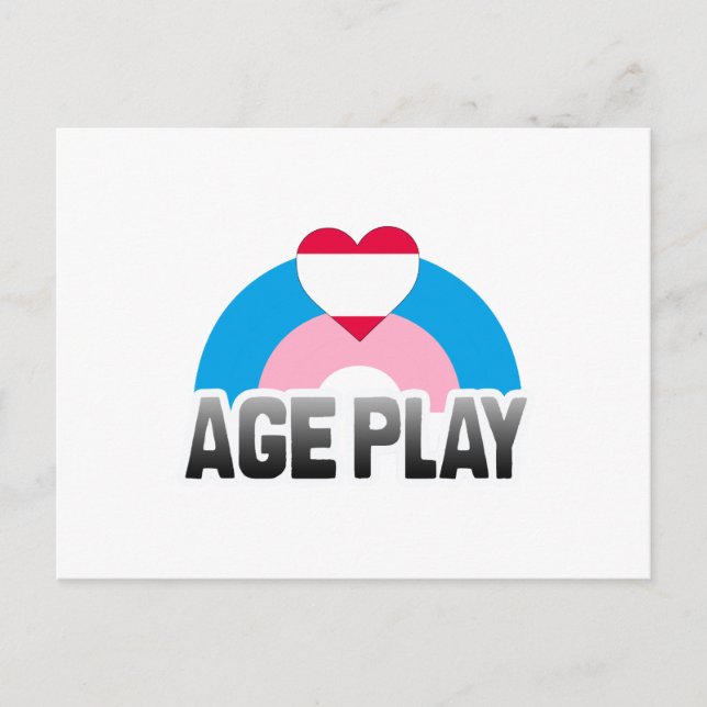 POSTAL JUEGO DE EDAD ARCOÍRIS (Anverso)