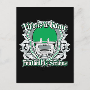 Postal Juego de fútbol verde