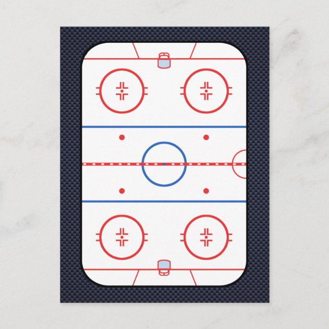 Postal Juego de hockey Companion Carbon Fiber Style (Anverso)