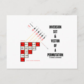 Postal Juego De Inversión Y Vector De Una Permutación