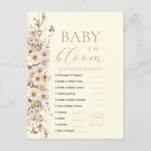 Postal Juego de la Ducha de Bebé Boho Neutral Baby In Blo