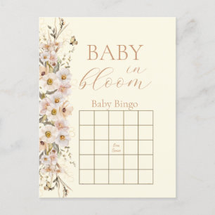 Postal Juego de la Ducha de Bebé Boho Neutral Baby In Blo