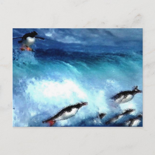 Postal Juego de Penquin (Anverso)