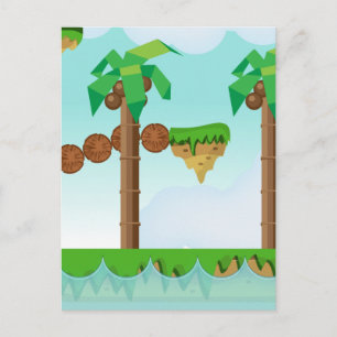 Postal Juego de plataformas retro o clásico