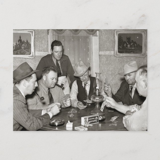 Postal Juego de Poker, 1939 (Anverso)