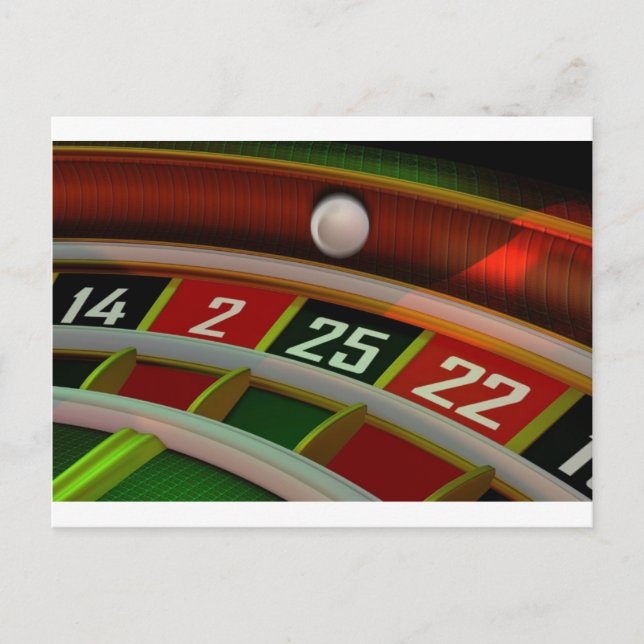 Postal Juego de Rulet Casino (Anverso)