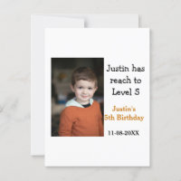 juego del cumpleaños número 5 en foto de niño nomb
