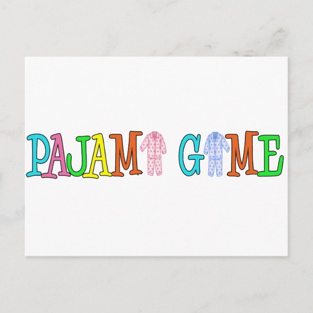 Postal Juego del pijama (Anverso)