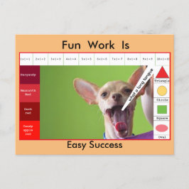 Postal Juego educativo de perros divertidos