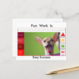 Postal Juego educativo de perros divertidos